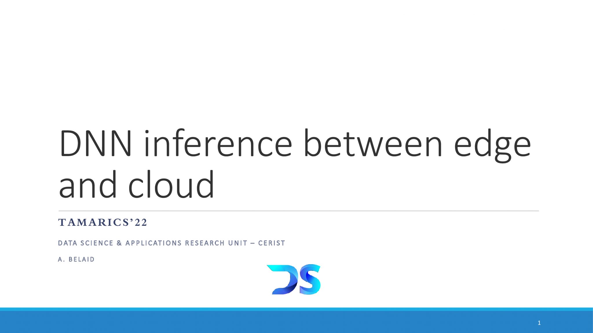 DNN inference between edge and cloud